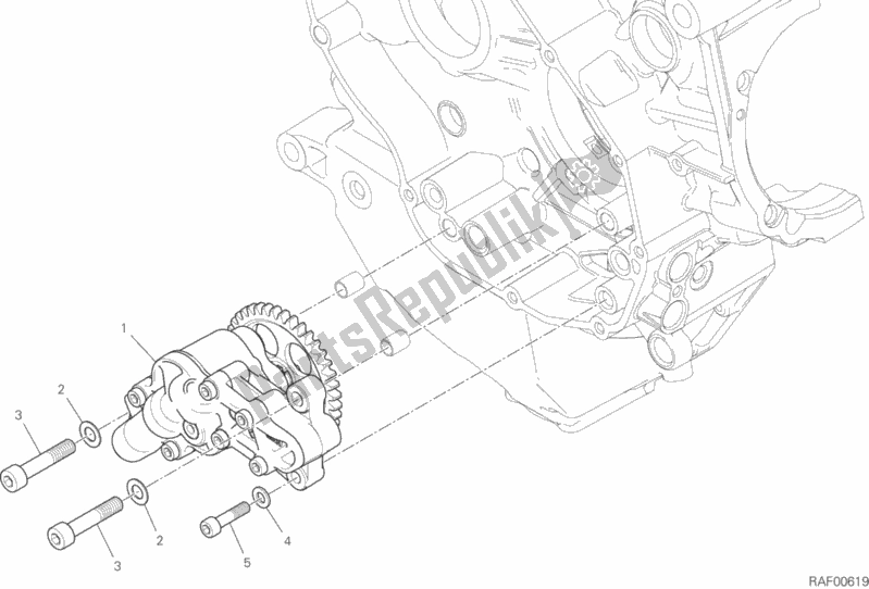 Toutes les pièces pour le Pompe à Huile - Filtre du Ducati Multistrada 1260 ABS USA 2020